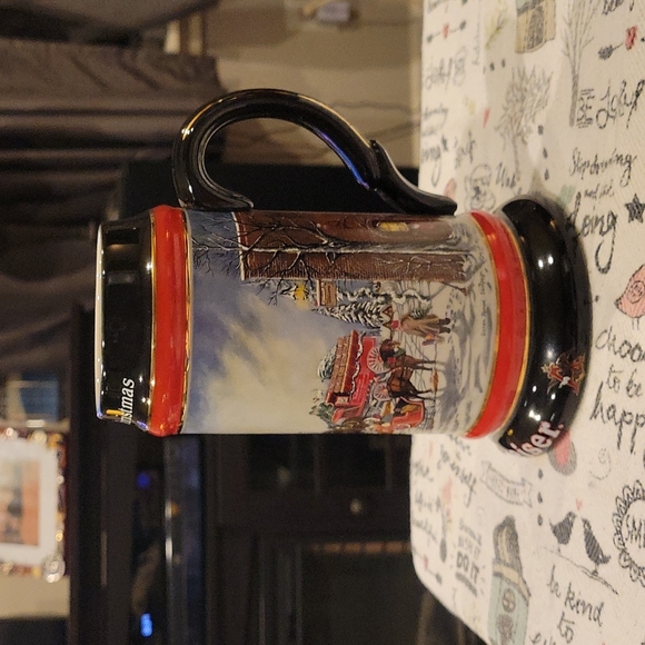 Budweiser "A Perfect Christmas" Beer Stein,1992 Excellent Condition - Picture 3 of 8
